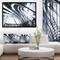 Designart - 3D Abstract Art Black Structural - Abstract Canvas art print in Black Frame